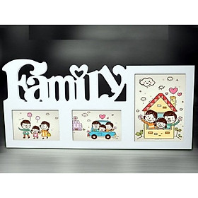 Khung ảnh family 3 ô