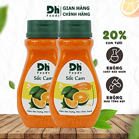 Sốt Cam chua cay Dh Foods 200gr - gia vị trộn salad 20% cam tươi, sốt chấm snack hải sản đồ nướng