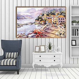 Mua Tranh canvas sơn dầu phong cảnh Châu Âu - PC001