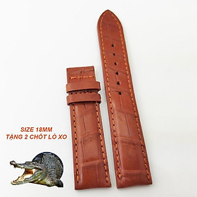 Dây da đồng hồ cá sâu dây da cá sấu xịn 100% đảm bảo giá tốt nhất thị trường ảnh thật 100%