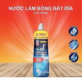 Nước làm bóng Finish 1150ml, dung dịch dầu làm bóng bát finish dùng cho máy rửa bát chén 1150ml, 800ml, 750ml, 1500ml