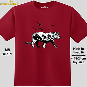 Natural Tiger, Mã ART1. Áo thun siêu đẹp cho cả gia đình. Form unisex cho nam nữ, trẻ em, bé trai gái. Quà tặng ý nghĩa cho bố mẹ, con cái, bạn bè, doanh nghiệp, hội nhóm