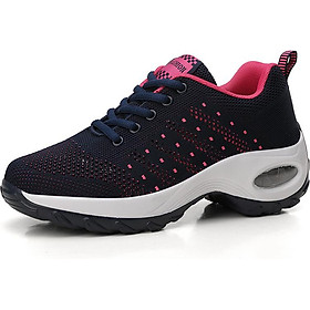 Korean Spring Mesh Breathable Sports Shoes Fly Woven Air Cushion Casual Women's Shoes