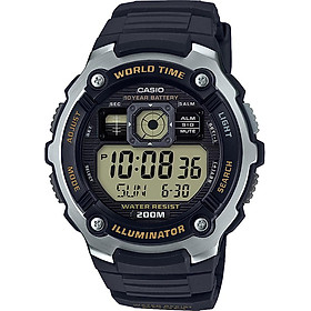 Đồng Hồ Nam Dây Thép Không Gỉ Casio AE-2000W-9AVDF - Đen