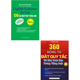 Combo 130 Bài Ngữ Pháp Tiếng Anh (Cẩm Nang Cho Thí Sinh Chuẩn Bị Thi) -MT + 360 Động Từ Bất Quy Tắc -CM (Bộ 2 Cuốn)