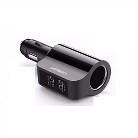 Mua Sạc 2 cổng usb 3.4a dùng trên Xe Ô Tô có trả lại 1 cổng mở rộng UGREEN CD20394 Hàng chính hãng