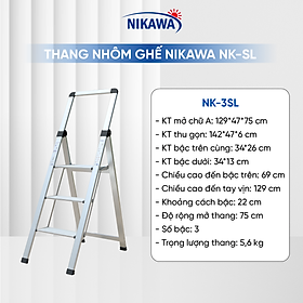 Mua Thang ghế nhôm Nikawa NK-3SL - 3 bậc