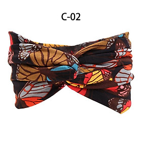 Women Nonslip Elastic Bohemia Yoga Headwear Sports Headbands Bandage Stretch Girl Wide Turban Twisted Knotted Scarf Hairbands