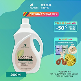 Nước Lau Sàn Hữu Cơ Bồ Hòn Ecocare - 100% thực vật, tinh dầu khử mùi, đuổi muỗi, chống trượt, kháng khuẩn - Chai 2000ml