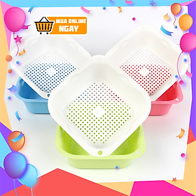 Mua  GRMN128  Hàng xịn  Sét 6 rổ nhựa kèm chậu đa năng với 3 kích thước khác nhau  tiện lợi cho căn bếp
