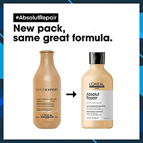 Dầu gội phục hồi tóc L'oreal Serie Expert Lipidium Absolut Repair Instant resurfacing shampoo 300ml