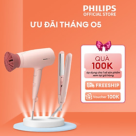 Bộ tạo kiểu tóc Philips BHP398/00 Gồm 1 Máy ép tóc + 1 Máy sấy tóc -  tạo kiểu tóc dễ dàng - nhanh - chuyên nghiệp