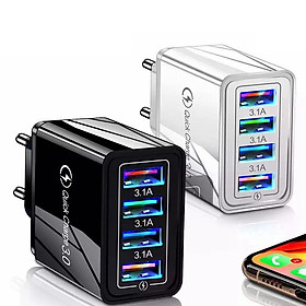 Mua Củ sạc 4 cổng USB có đèn Led cho điện thoại iphone  samsung  oppo  huawei
