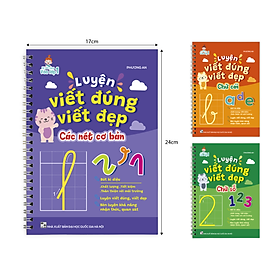 [Download Sách] Bộ 3 cuốn vở Luyện viết đúng, viết đẹp (chữ cái, chữ số và các nét cơ bản) (tặng kèm Bút Ma Thuật)