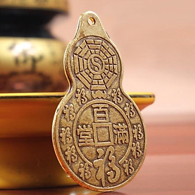 Mua Đồng xu hồ lô bát quái phong thủy bằng đồng