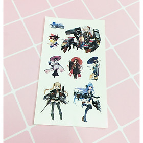 Set 5 Bảng hình xăm Kantai Collection Sticker Tattoo