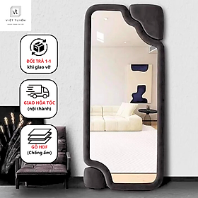 Mua Gương Bọc Nỉ Toàn Thân Hình Chữ Nhật Kín Góc Việt Tuyến  Decor phòng khách  phòng ngủ  giá tận xưởng