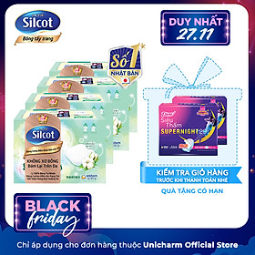 Bộ 4 hộp bông tẩy trang cao cấp Silcot Premium (66 miếng/hộp)