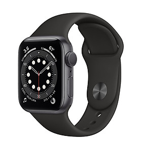 Đồng Hồ Thông Minh Apple Watch Series 6 GPS Only Aluminum Case With Sport Band (Viền Nhôm & Dây Cao Su) - Nhập Khẩu Chính Hãng