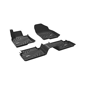 Thảm lót sàn xe ô tô MAZDA 3 AXELA 2013-2019 Nhãn hiệu Macsim 3W chất liệu nhựa TPE đúc khuôn cao cấp - màu đen
