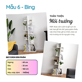 Mua Kệ sách xương cá gỗ phong cách hiện đại thương hiệu SMLIFE (nhiều mẫu  có thể đổi size và màu sắc)