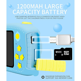 Mini Cute Cartoon 2.0'' inch LCD 1080P 1200W Pixel Children Digital Camera Recorder 600mAh