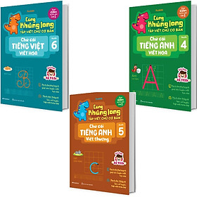 [Download Sách] Combo 3 Quyển Cùng Khủng Long Tập Viết Chữ Cơ Bản - Bé Trai