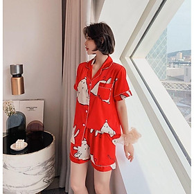 Bộ Đồ Mặc Nhà ️Đồ Ngủ Pijama Lụa Cao Cấp Siêu Mát Mềm Mịn - ELSA