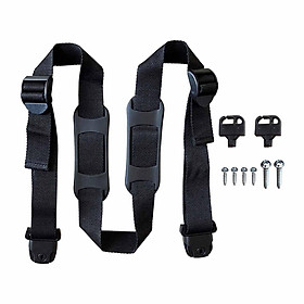 Garbage Strap Trash Can Lid Lock, Nylon Strap with Mount Screws, Dustbins Lock Strap, Garbage Can Security Strap for Outdoor Road Garbage Can