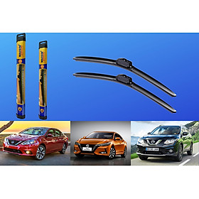 Combo cần gạt nước mưa ô tô Nano Silicon Macsim cho xe Nissan Li Wei 2008-2015