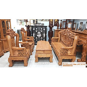 Mua Bộ bàn ghế phòng khách rồng bát tiên cột 12 bàn hộp kéo