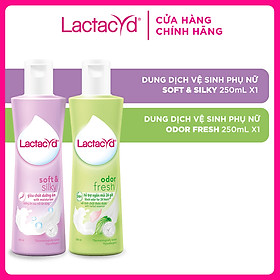 Bộ sản phẩm DDVS Lactacyd Soft & Silky DƯỠNG ẨM 250ml + Odor Fresh NGĂN