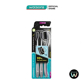 Bàn Chải Đánh Răng Watsons Charcoal Toothbrush Soft 3 cây