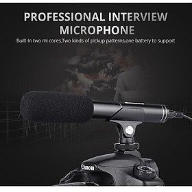Professional Interview Microphone Photography Shotgun Mic Video Camcorders Mike for Canon/Nikon/Sony DSLR Camera