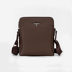 Túi đeo chéo nam da cao cấp đựng máy tính bảng mini màu trơn da sần chống trầy xước chính hãng YVan 2072-1