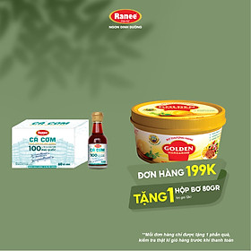 {Đơn 199k tặng hộp bơ 80g} Hộp 10 chai nước mắm nhĩ dinh dưỡng Ranee cá cơm 60N 60ml