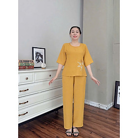 Bộ đồ chất đũi trung niên