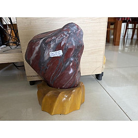 Cây đá cho người mệnh Thổ và Hỏa màu đỏ mận chín cao 31 cm, nặng 6 kg