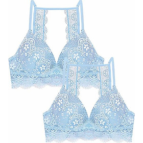 Combo 2 áo ngực Floral Lace Split Back Bralette Viviane AN1217_C214