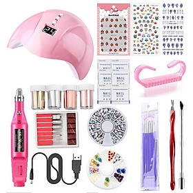 Manicure Kit Nail UV L-ED Lamp Nail Drill Machine Nail Sticker Decor Nail Manicure Tools