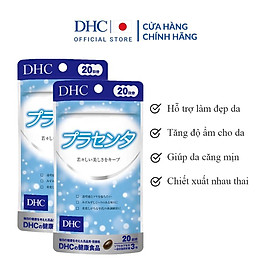 Combo 2 Gói Viên Uống Nhau Thai DHC Placenta Hỗ Trợ Làm Đẹp Da 20 Ngày (Gói 60 Viên x2)