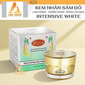Kem ROSA Nhân Sâm Đỏ - ROSA INTENSIVE WHITE GINSENG REFINING CREAM 20G - Làm Trắng - Giảm Thâm Nám - Chống Lão Hoá