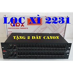 Mua Lọc tiếng cao cấp Equalizer DBX2231 - Lọc xì & Lọc âm Karaoke-TĂNG 2 DÂY CANON