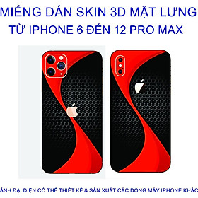 Mua Miếng Dán Skin 3D mặt lưng dành cho iphone 6 đến 12 pro max chống trầy xước  hình ảnh 3D sắt nét