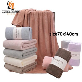 Mua Khăn tắm xuất Hàn Quốc cao cấp  size lớn 70x140cm - Siêu mềm mịn  siêu bền