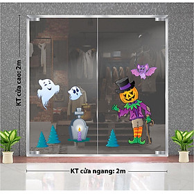 DECAL TRANG TRÍ HALLOWEEN 2021 BÓNG MA TRẮNG