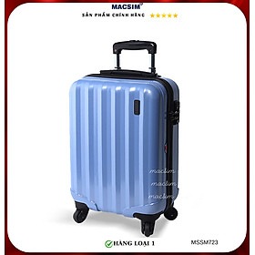 Vali cao cấp Macsim Smooire MSSM723 cỡ 20inch, 24 inch màu matt blue, Sky blue, Green- Hàng loại 1