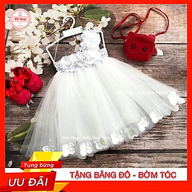 Váy cho bé gái ️FREESHIP️ Váy phù dâu cho bé gái trắng 6b tú cầu