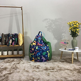 Mua Vỏ ghế lười size M  vải thô hàn mix da lộn các màu  ( khách nên mua thêm lót đựng)