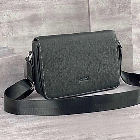 TÚI ĐEO CHÉO NAM HIỆU HM LIKEAUTH FULLBOX. DA BÒ, Kích thước: 17 x 25 x 6 cm.